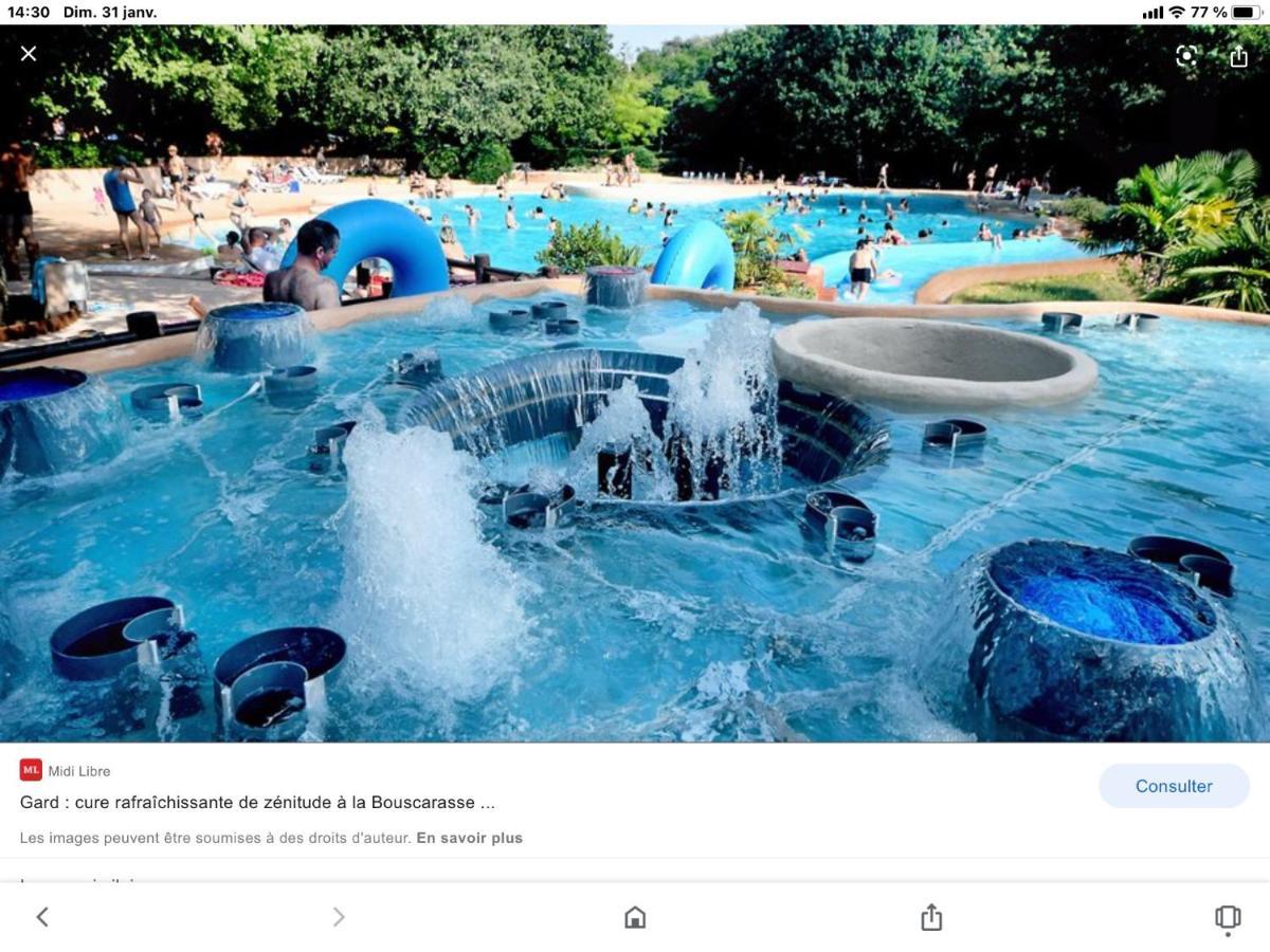Appartement 3 Min A Pied Du Centre D'Uzes Parking Piscine Exteriör bild