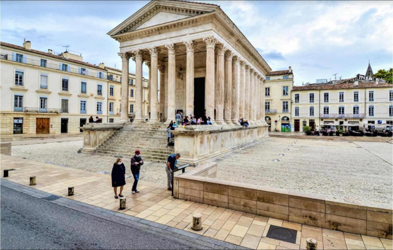 Appartement 3 Min A Pied Du Centre D'Uzes Parking Piscine Exteriör bild